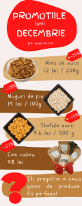 miez de nuca stafide muguri de pin